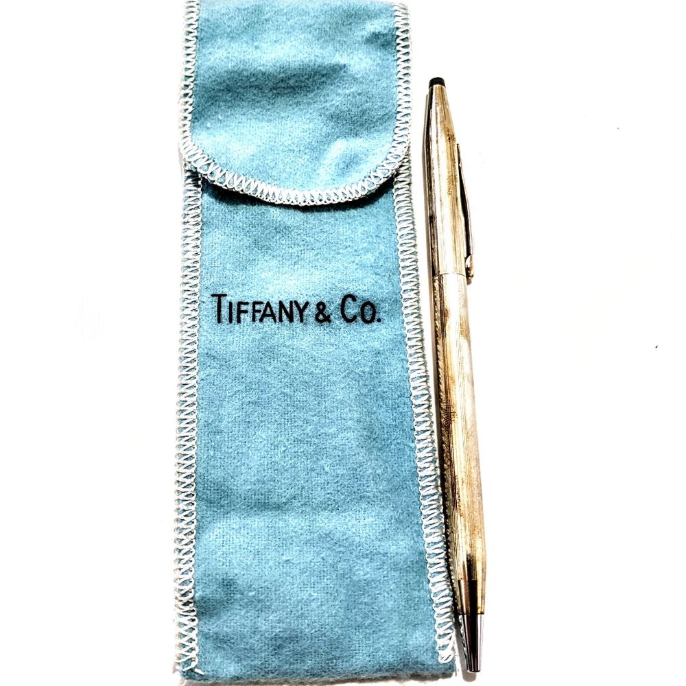 Vtg 70's Hank O' Neal Etched Solid Silver Sterling Tiffany & Co. 925 working Pen